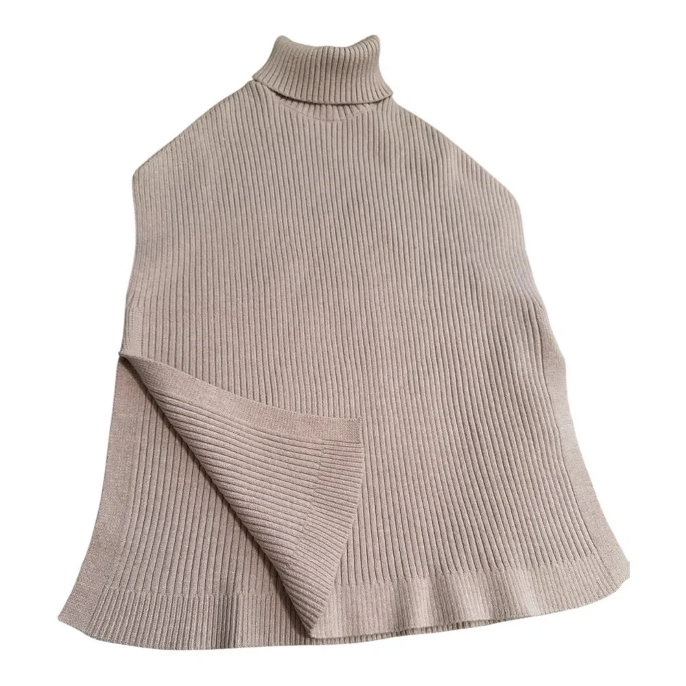 Elise Sleeveless Angora Mohair Turtleneck Sweater Vest Mauve M Quiet Luxury Glam